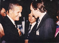 Achmed und Präsident Hafez al-Assad